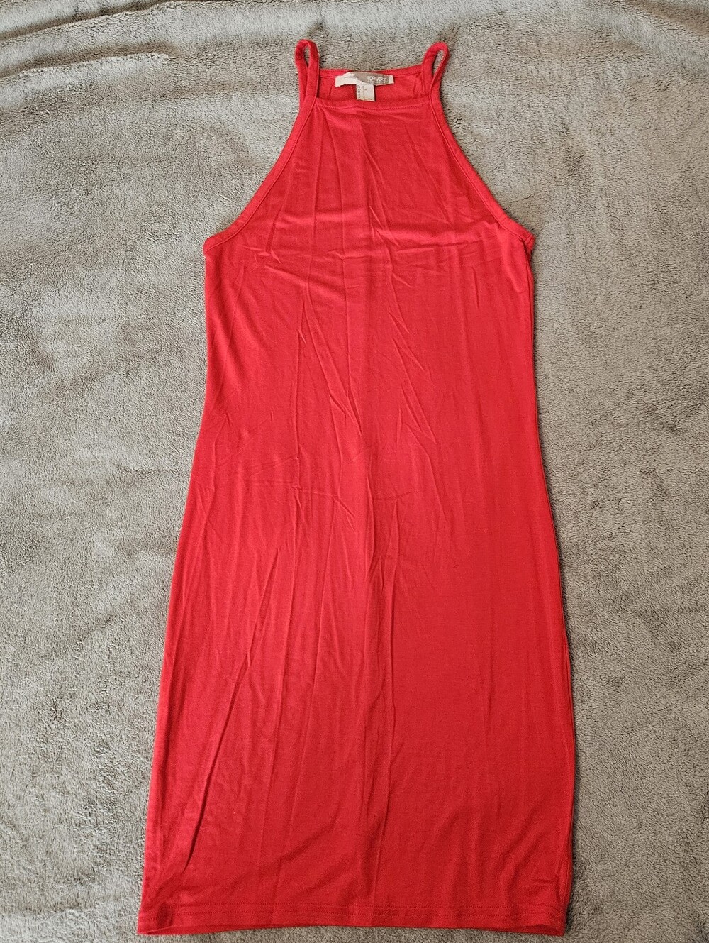 Red Halter Neck Cami Dress Small